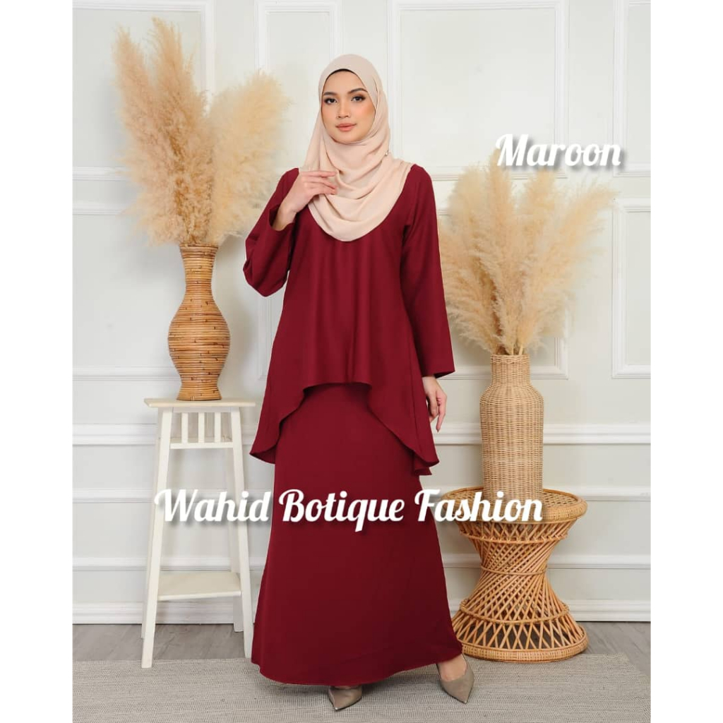 Baju kurung new desighn viral wanita fashion como crepe viral raya addition 2025 EAGLE