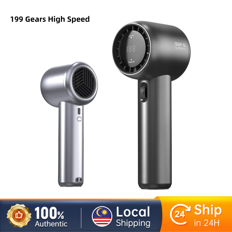 GF02 199-Speed Handheld USB Fan, High-Speed Portable Mini Cooler | Kipas Mini Mudah Alih USB Penyejuk Tangan