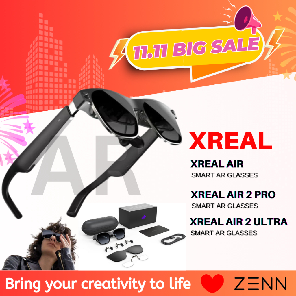 Xreal Air /2 /Air2 PRO/Air2 ULTRA AR Xreal Smart Glasses Portable HD Private Giant Screen Viewing Mobile Computer Screen