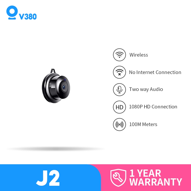 V380 J2 Small Mini Hidden WiFi Security Camera CCTV HD