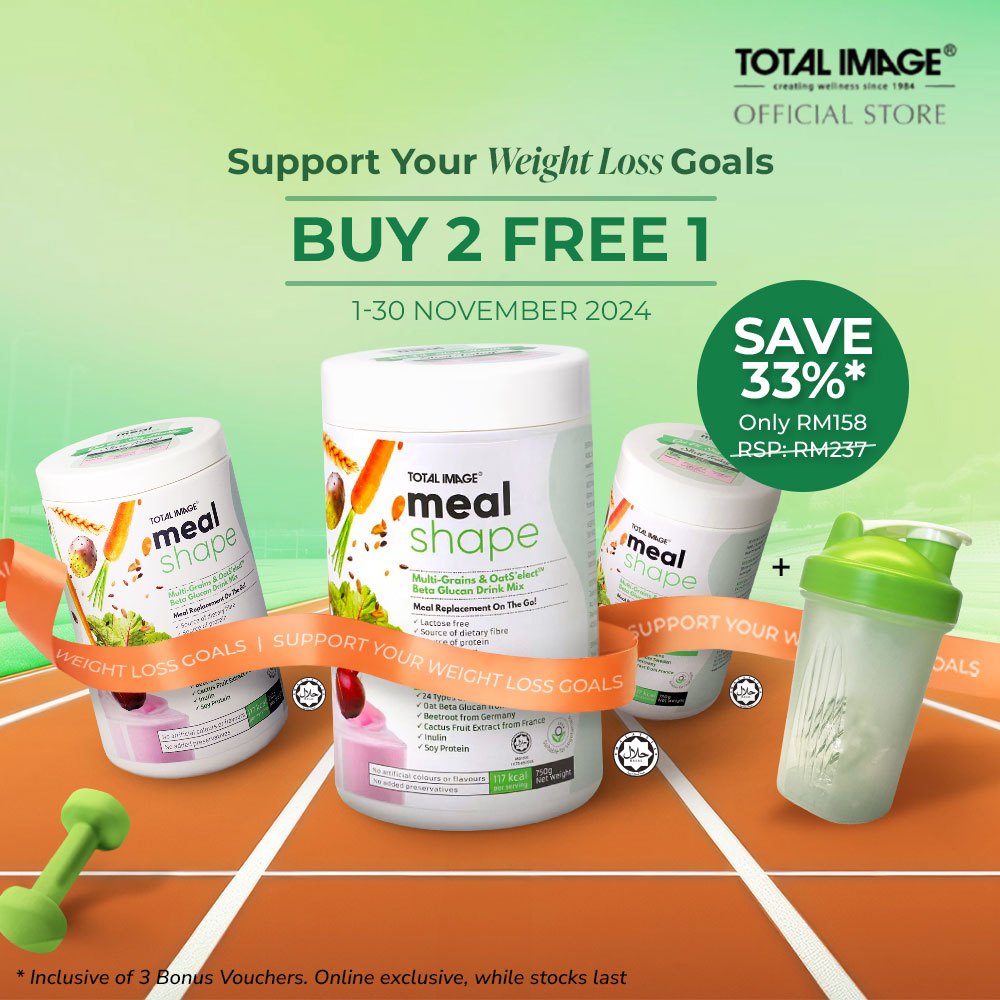 [BUY 2 FREE 1 + Turbo Shaker] Total Image Meal Shape Replacement Shake for Weight Loss (Expiry Date Oct 2025 Onwards)