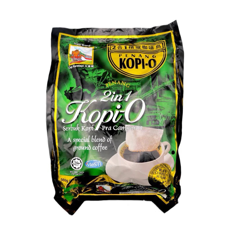 Cap Keretapi Penang Train Brand 2 in 1 Kopi-O 槟城火车标2合1咖啡乌 (18’s x 28g)