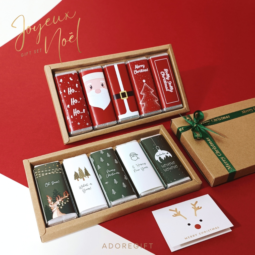 CHRISTMAS EDITION gift with personalized greeting card | xmas gifts | christmas chocolate box