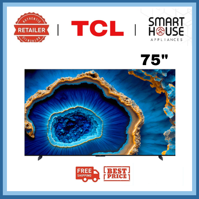 FREE SHIPPING !! TCL C755 75 inch QD Mini LED Google TV 75C755