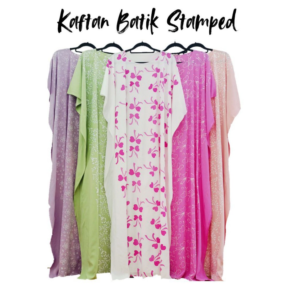 KAFTAN BATIK KELANTAN BAJU KELAWAR KAFTAN COQUETTE RIBBON