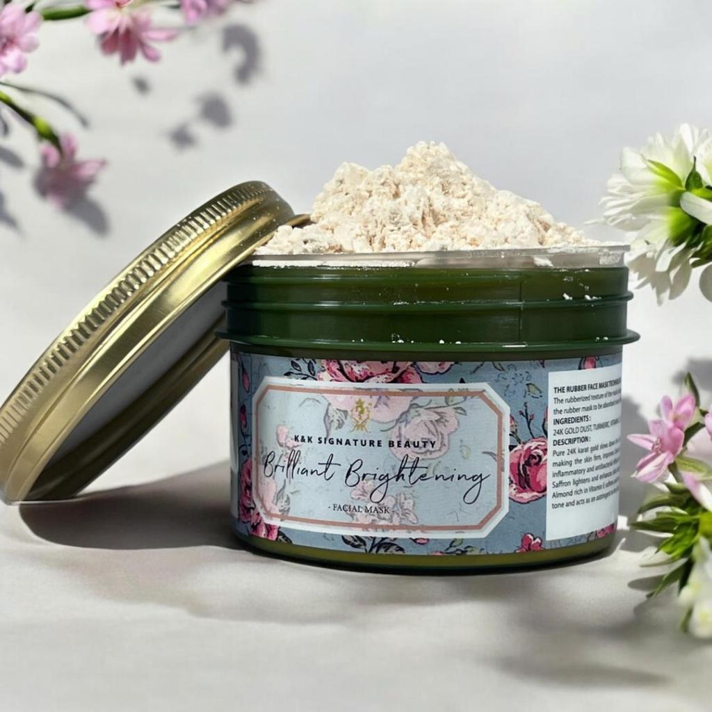 K&K Brilliant Brightening 24K Gold Herbal Face Mask