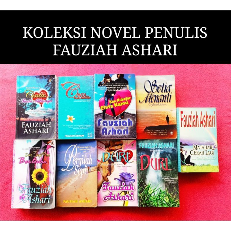 KOLEKSI NOVEL PENULIS FAUZIAH ASHARI | INTENS IDEA | NOVEL TERPAKAI | NOVEL PRELOVED | OMBAK RINDU | USED NOVEL