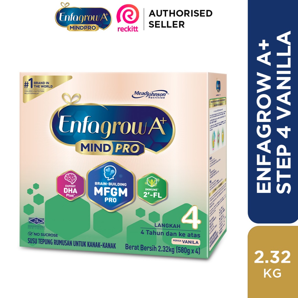 Enfagrow A+ Step 4 - 2.32kg Vanilla Susu Milk Formula Powder