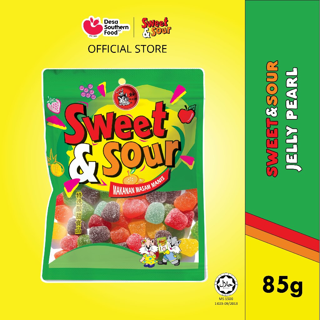 Sweet&Sour Jelly Pearl/Gula Lembut Mutiara - 85g