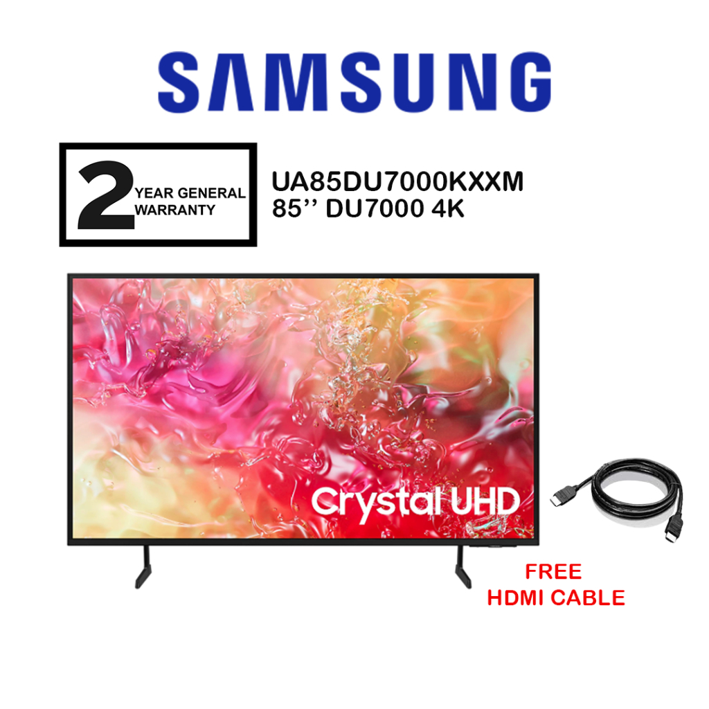 Samsung 85'' DU7000 UA85DU7000KXXM 4K TV / DU8000 UA85DU8000KXXM /75'' UA75DU8000KXXM (FREE HDMI)