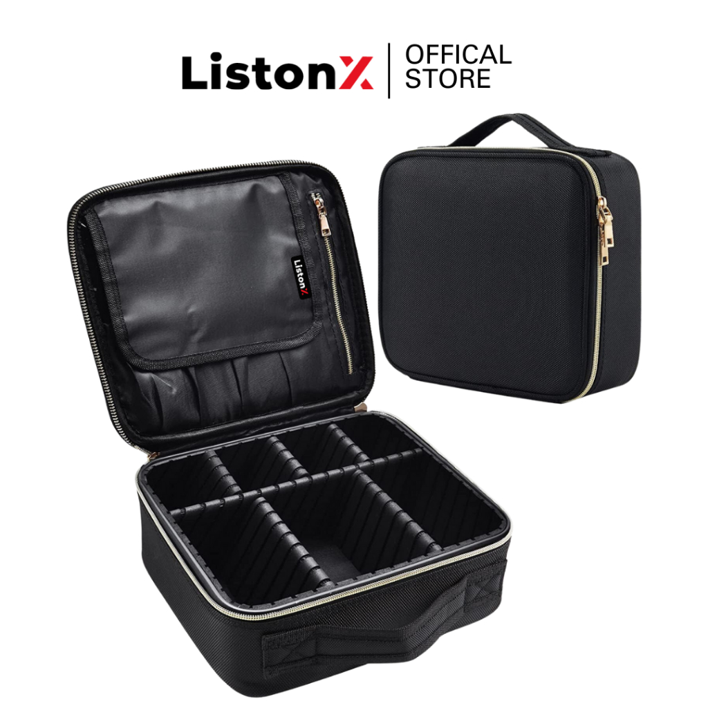 ListonX Makeup Bag Cosmetic Case Portable Travel Vanity Beauty Box Make Up Artist | Case Hairdressing Tools Organiser