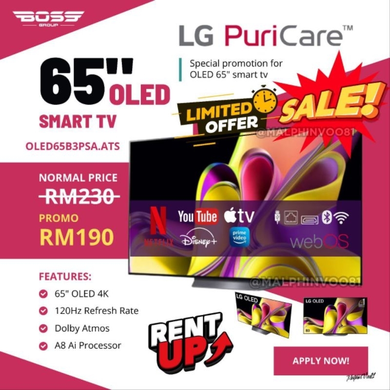 HOT ITEM🔥 TV OLED 65"| ANSURAN BULANAN
