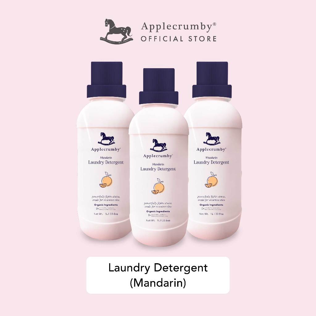 Applecrumby® Laundry Detergent 1L - Mandarin (3 Bottles)