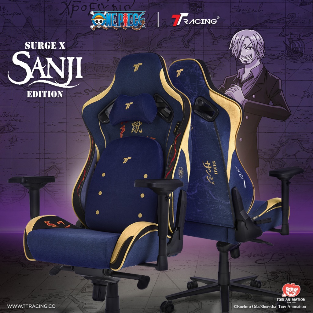 TTRacing Surge X Sanji Edition Gaming Chair Office Chair Ergonomic Chair Kerusi Gaming - 2 Years Official Warranty