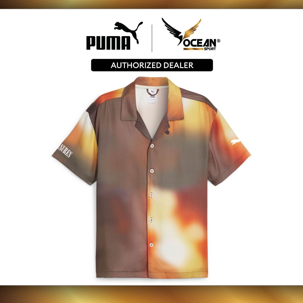 PUMA x PLEASURES AOP Men Shirt PUMA White 62409802