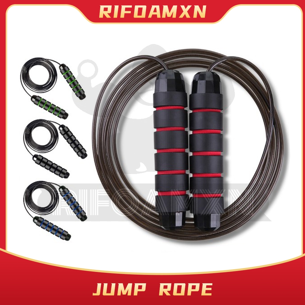 RIFOAM Jump Rope Tangle-Free Rapid Speed Jumping Rope Cable with Ball Bearings Steel Skipping Rope Gym Exercise Slim Bod
