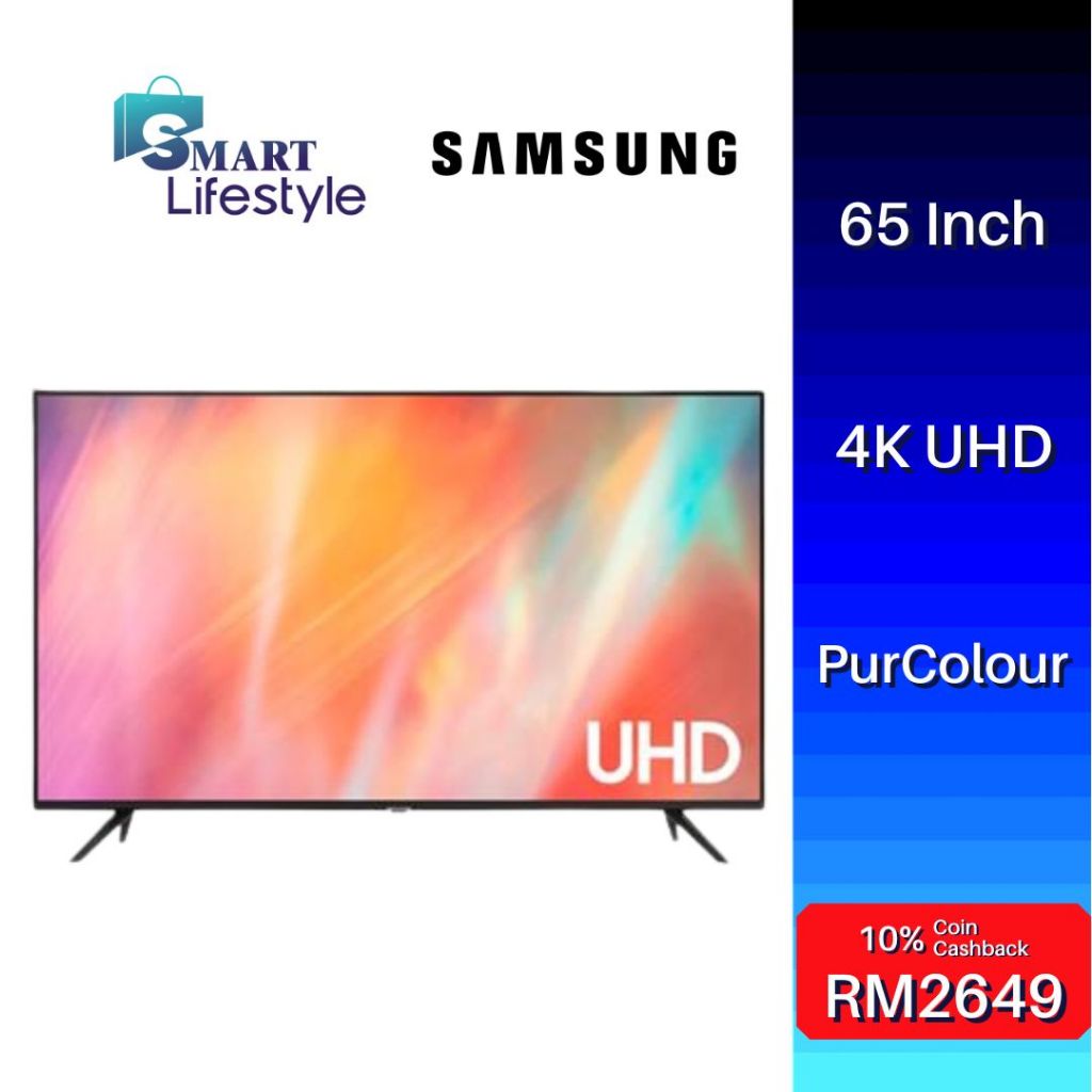 Samsung 65" Crystal UHD 4K Smart TV UA65AU7002KXXM