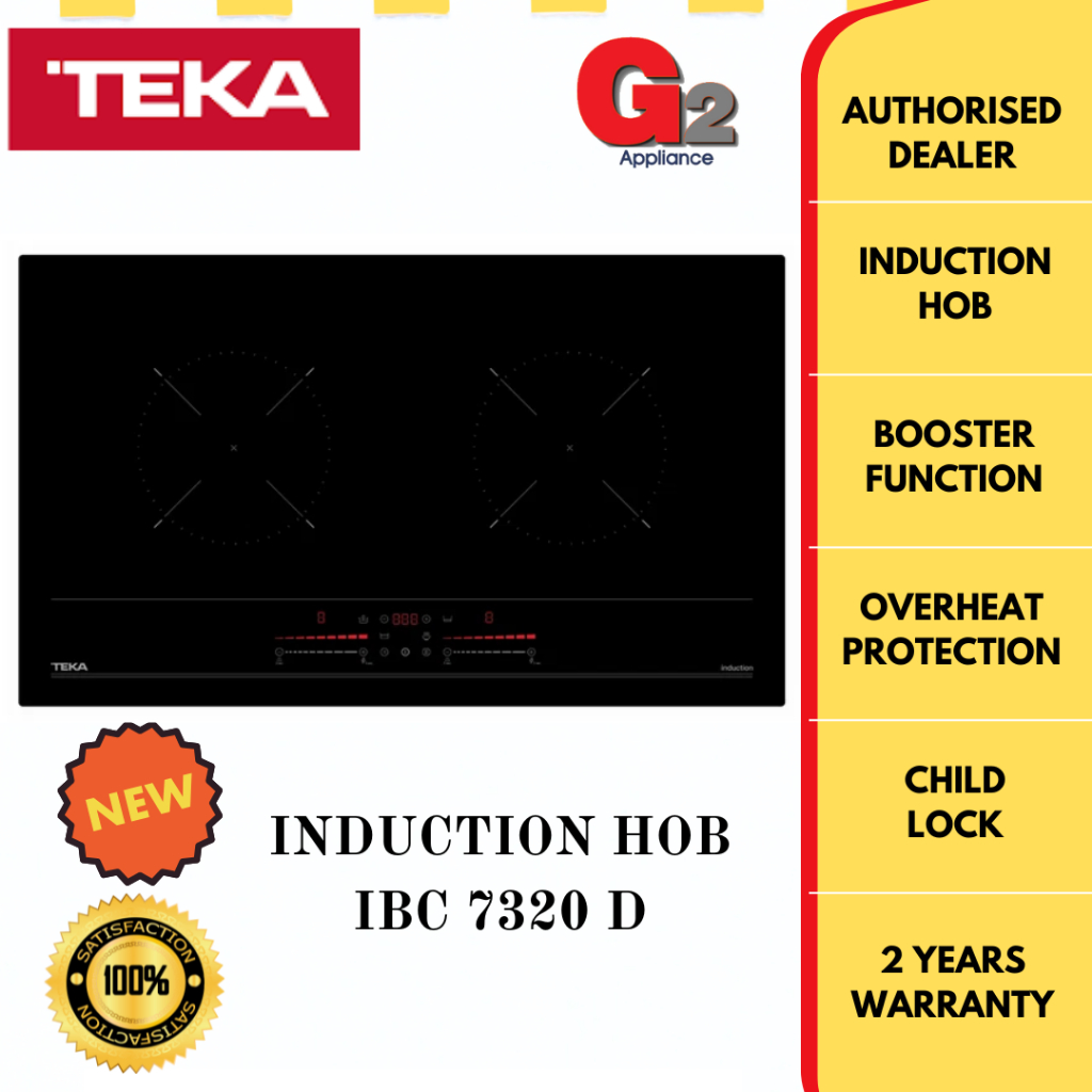 TEKA INDUCTION HOB WITH TOUCH CONTROL MUTISLIDER IBC 7320 D (cut out :730mm x 430mm)- TEKA 2 YEARS WARRANTY MALAYSIA