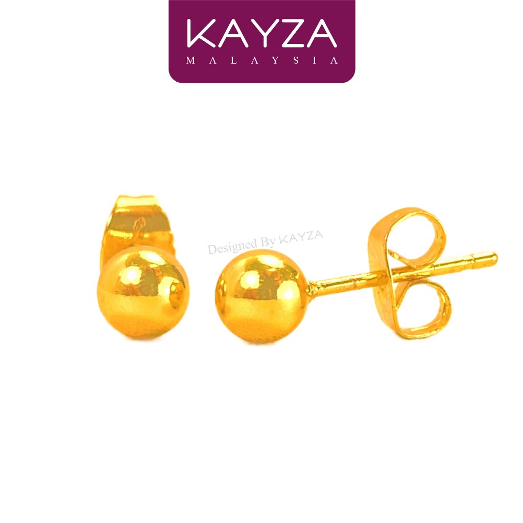 03E KAYZA Boba Earrings Handcrafted Designs in Vietnamese Gold - Reka Bentuk anting-anting dengan Emas Vietnam yang Berk