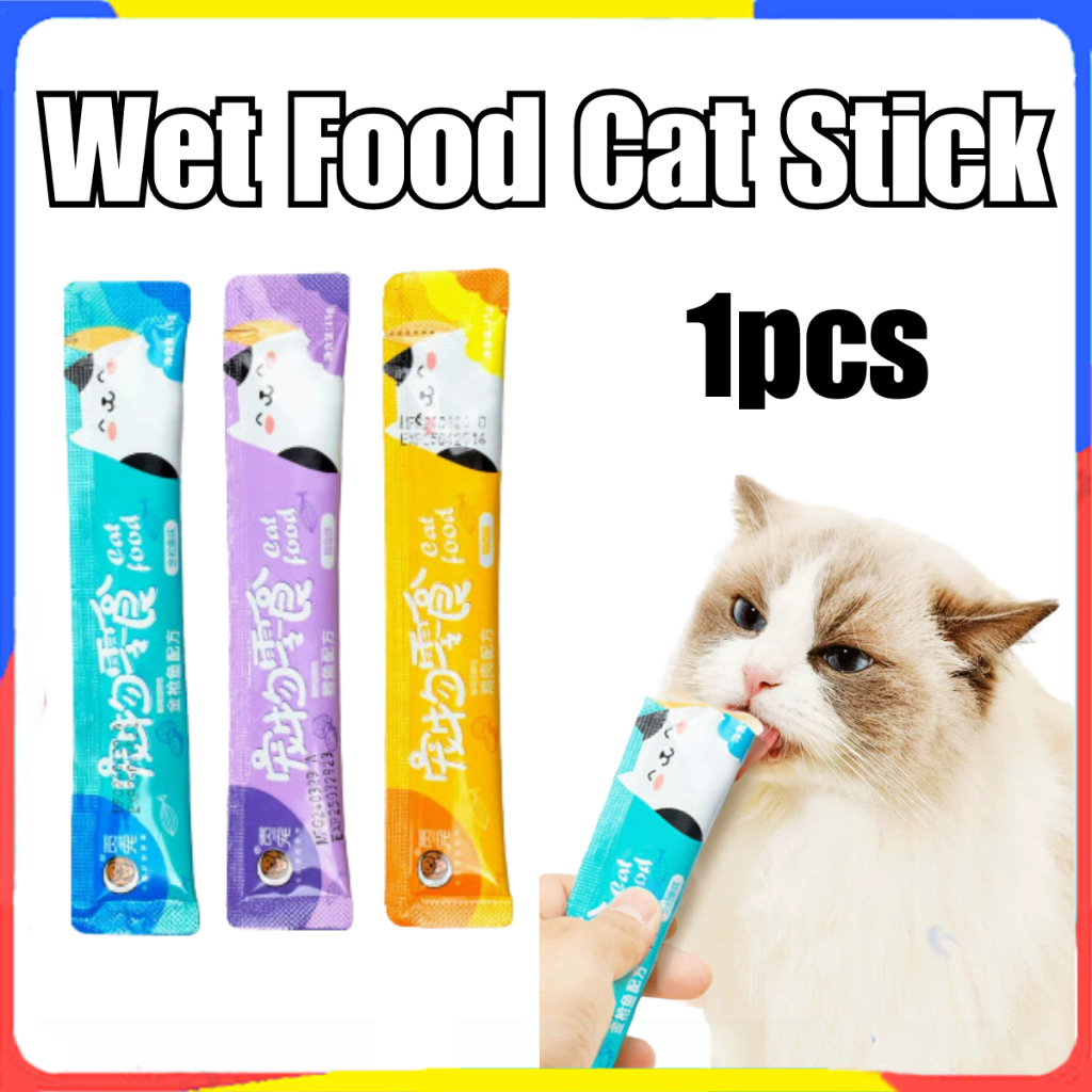 PETSEE Makanan Kucing Cat Snack Kucing Cat Treat Stick Wet Food Cat Food 猫条 Makanan Anak Kucing Jajan Makan 100pcs