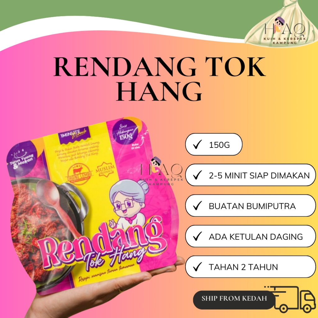 RENDANG TOK HANG by 1Minute Miracle Rendang Tradisional Rendang Daging Rendang Ayam Ketupat
