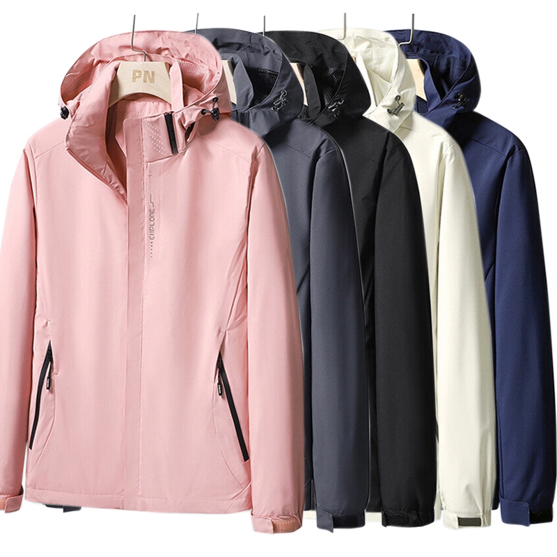 【Free Shipping】Women Jacket Waterproof Windbreaker Outdoors Sports High Quality Hooded Jacket