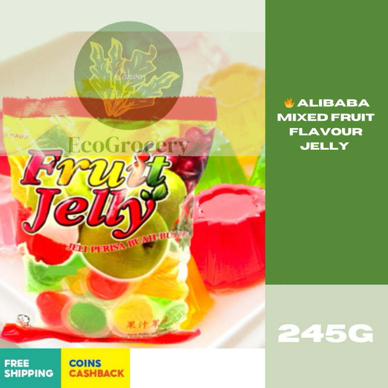 Janji Halal ? Alibaba Mixed Fruit Flavour Jelly 245g-Exp: 03/2026