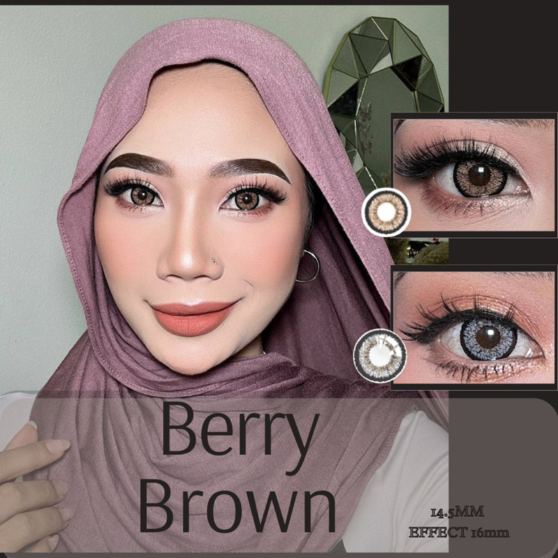 BERRY GREY BROWN 14.5 (EFFECT 16MM) 0-650 CONTACT LENS