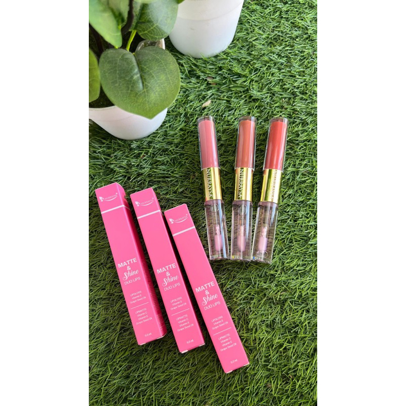 matte & shine duo lips nurraysa