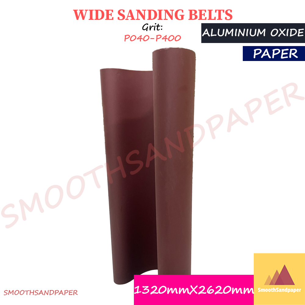 1320X2620mm Sanding Belts / Paper / Aluminium Oxide [2pcs] 木工砂带机用氧化铝纸基宽砂带 【2条装】