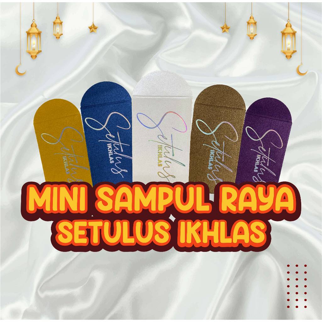 (5pcs) SAMPUL RAYA MINI SETULUS IKHLAS VVIP | HOSTAMPING 2025