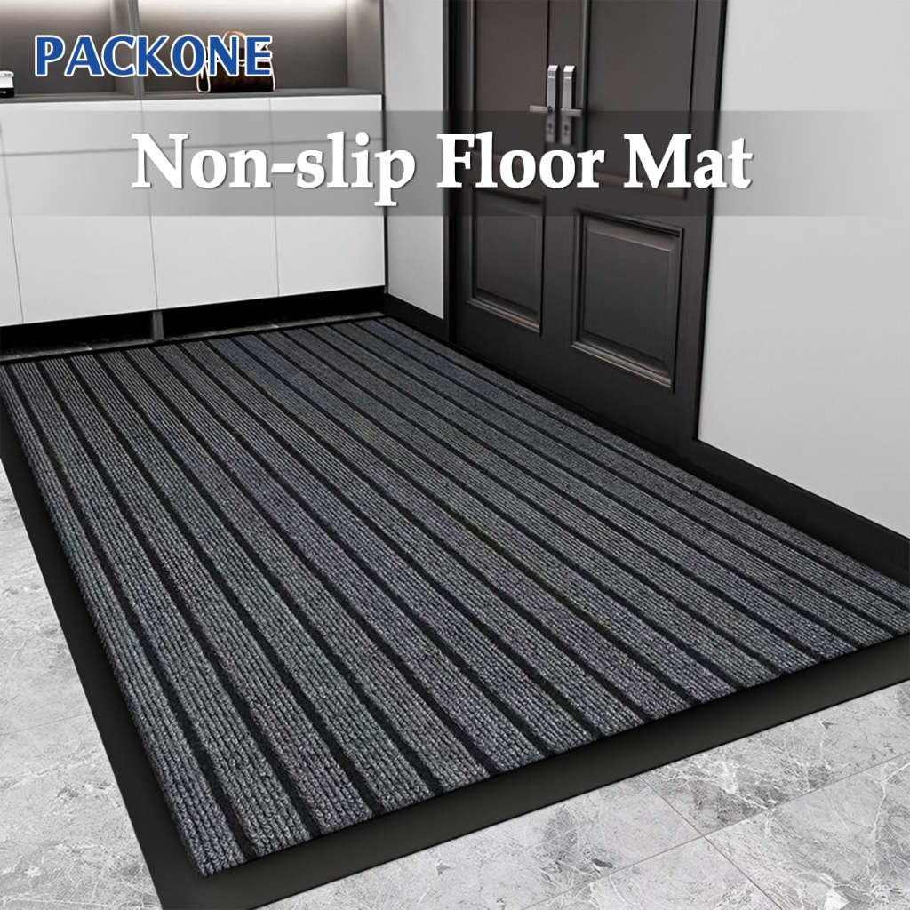 PACKONE Door Mat Entrance Outdoor Anti-slip Absorbent Kitchen Floor Pad Karpet Dapur (40 x 60cm)