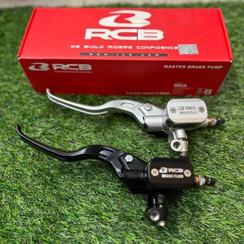 MASTER BRAKE PUMP RCB E3 14mm MASTER PUMP BLACK SILVER LH RH UNIVERSAL  ORIGINAL (LEFT RIGHT HAND)