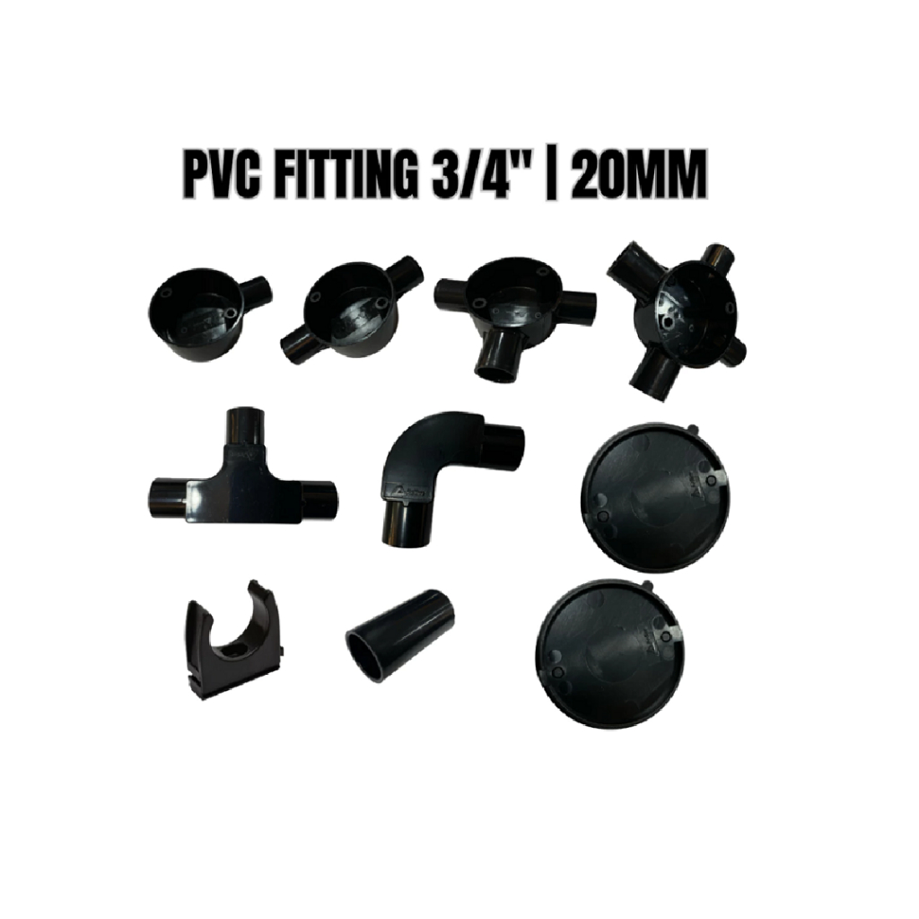 PVC Black 20MM 3/4” PVC Electrical Conduit Fitting Bar saddle | PVC Pipe Conduit Pipe Fittings |