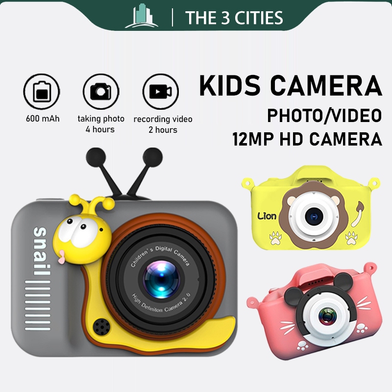 【Fast Ship】HD Dual Camera 12MP Lens Kids Children Digital Camera For Toys Camera Photo Video