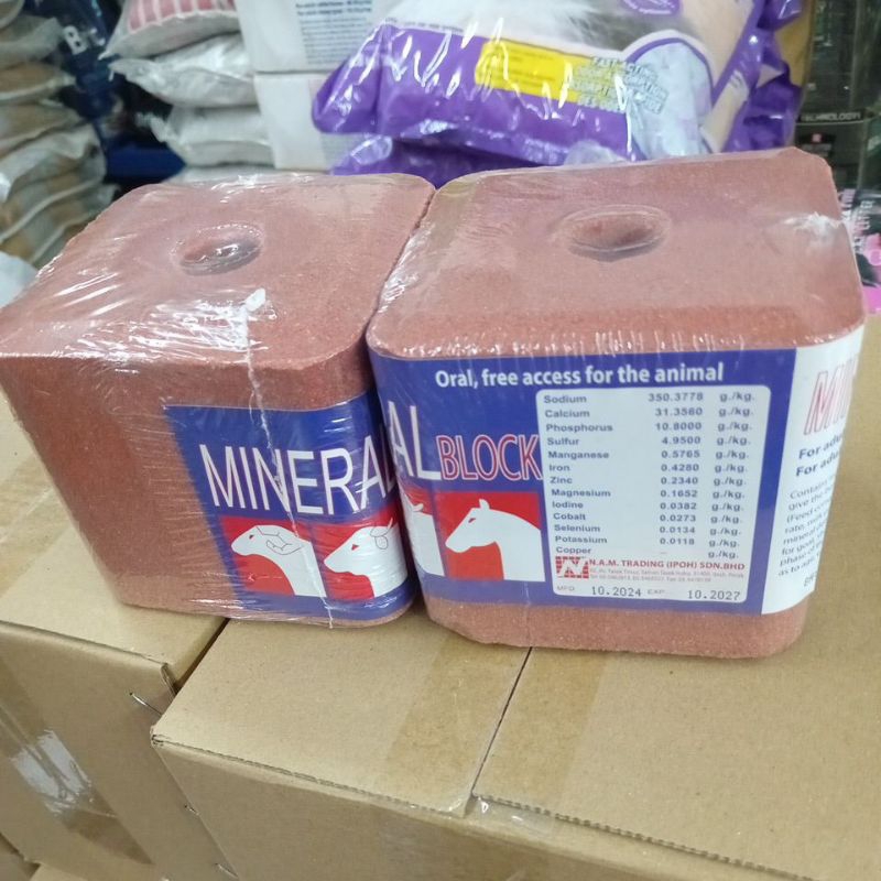 mineral Block garam jilat kambing,lembu,unta,kuda 2kg