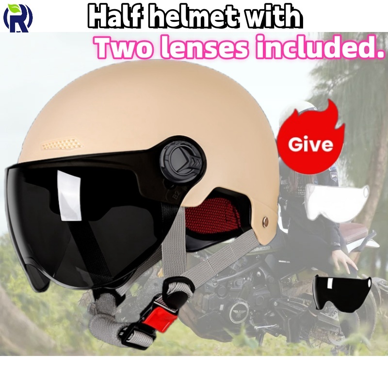 Motorcycle Helmet Half Helmet Motorcycle Helmet Motor Murah Motosikal Racing Topi Keledar Motor helmet double visor 头盔