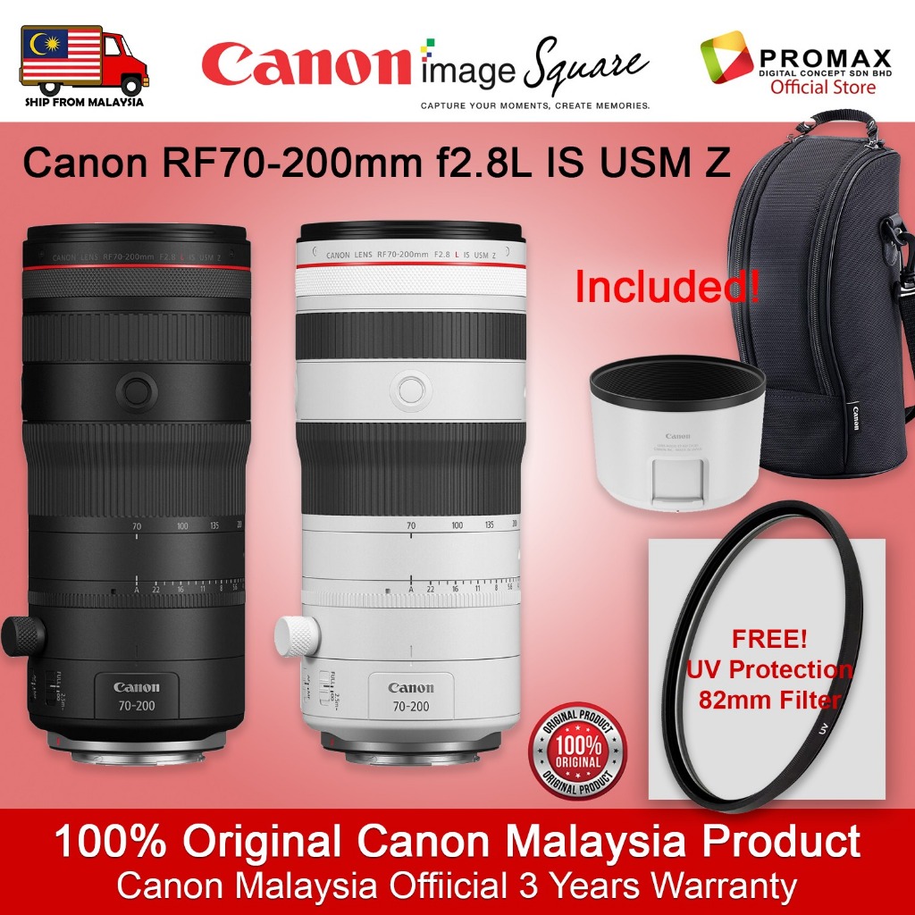 CANON RF70-200mm f2.8L IS USM Z Cinematic Telephoto Zoom Lens RF 70-200MM