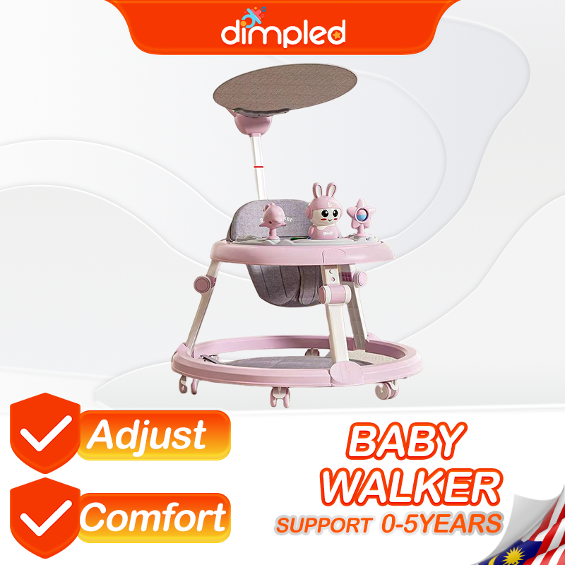 COD Baby walker Age 1-4 foldable 3 in 1  adjustable safe lightweight walker walker baby murah 婴儿学步车