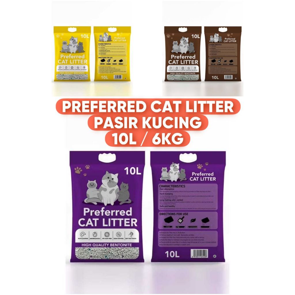 Preferred Natural Clumping Bentonite Cat Litter (10L)