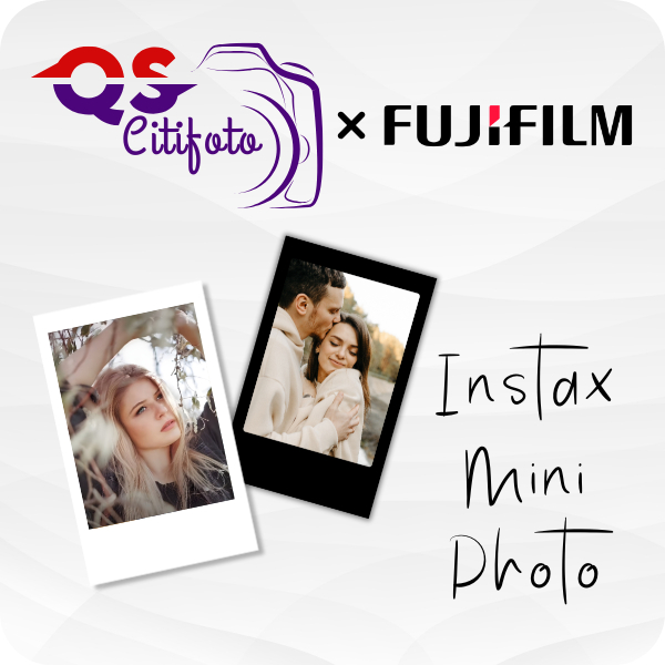 [MINIMUM PURCHASE 10PCS] FUJIFILM INSTAX MINI PHOTO PRINTING + FULL SIZE PRINT + BLACK FRAME + BOLDER PRINT
