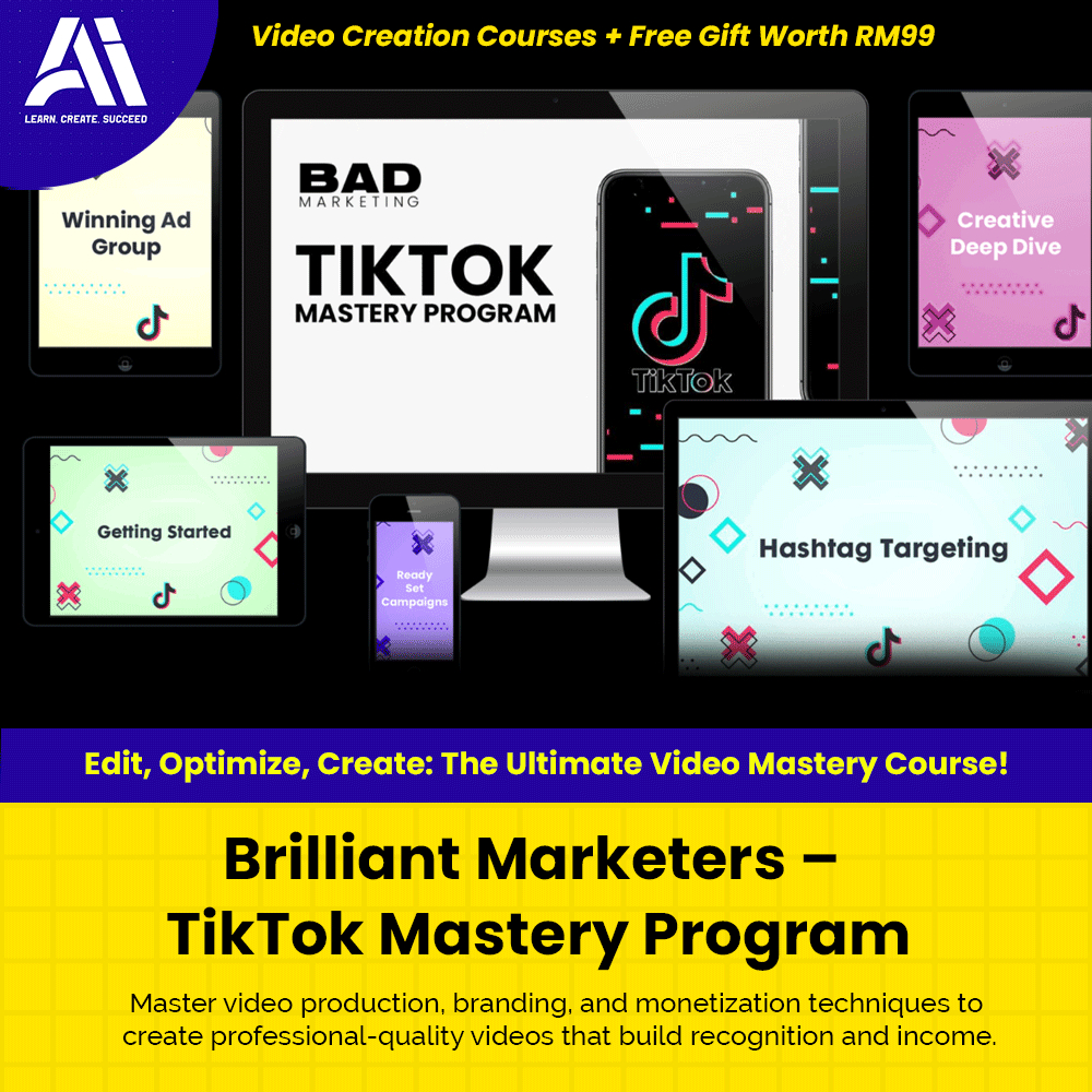 Marketing Video Course- Brilliant Marketers – TikTok Mastery Program  | Tiktok Success | Viral Tiktok Courses