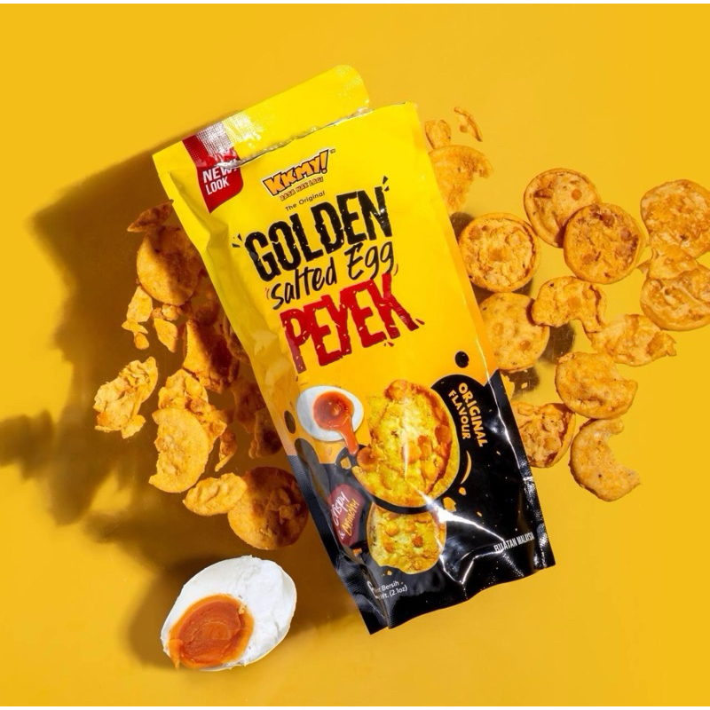 GOLDEN SALTED SALTED EGG PEYEK (60G) Food Snack