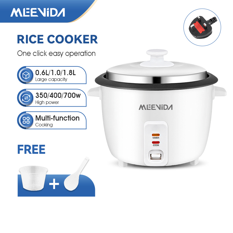 MEEVIDA 1.0/2L Non-Stick Rice Cooker Periuk Nasi Elektrik Kecil Multi-functional Rice Cooker For 3-4 People Rice Cooker
