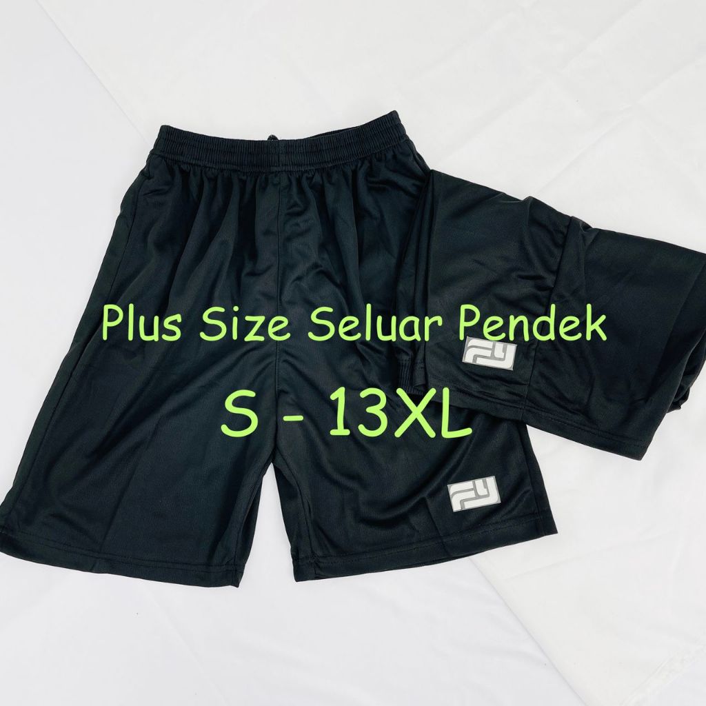 Plus Size Seluar Pendek XS-15XL Seluar Pendek Bola Seluar Pendek Lelaki Cepat Kering Micro Fibre