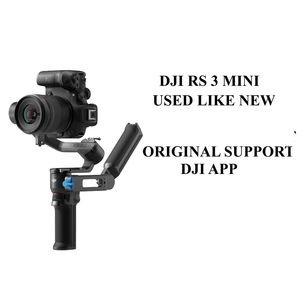 Used DJI RS3 Mini/DJI Ronin SC/ DJI Mobile SE/DJI Action 4 Gimbal Camera Stabilizer Ultra Light 795g DJI App