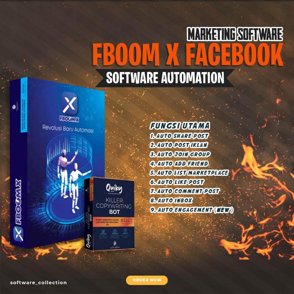 🔥Latest 2025🔥 Software Fboom X Marketing Automation [ Original Version ] Iklan di Fesbuk Facebook Ads Tiktok Marketing