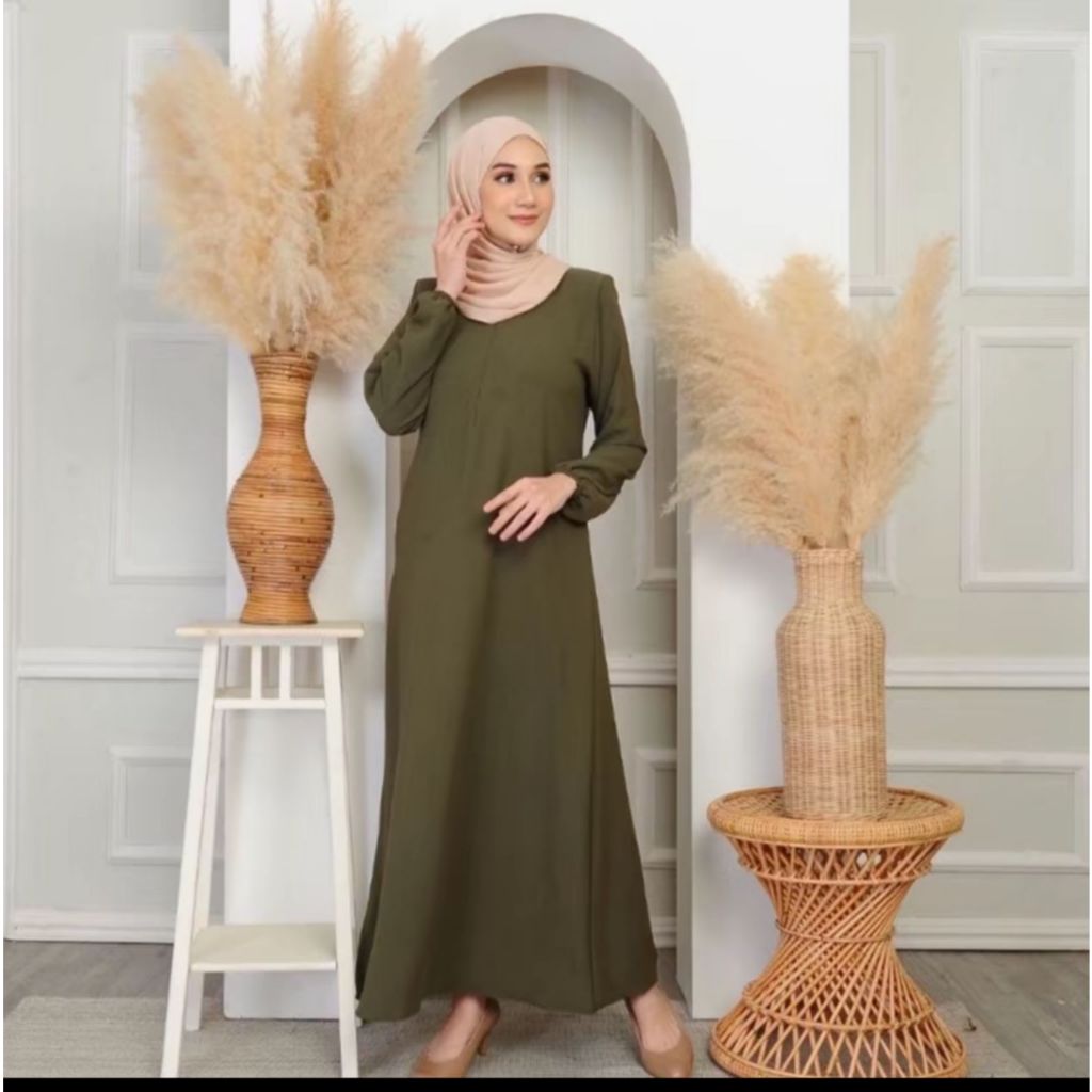 Jubbah new 2025 style Muslima suit kain cey ironless sejuk