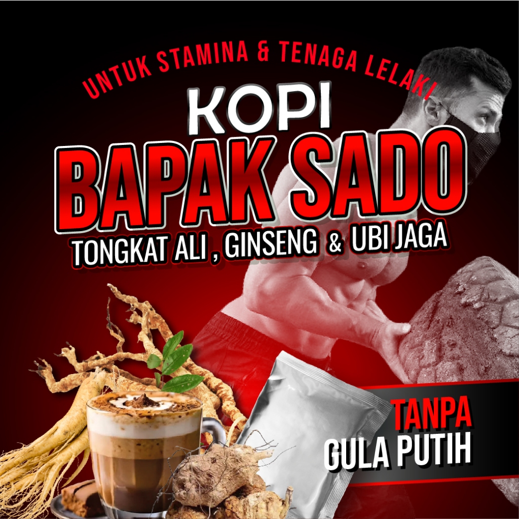 Kopi Lelaki Tongkat Ali & gingseng (1 sachet)