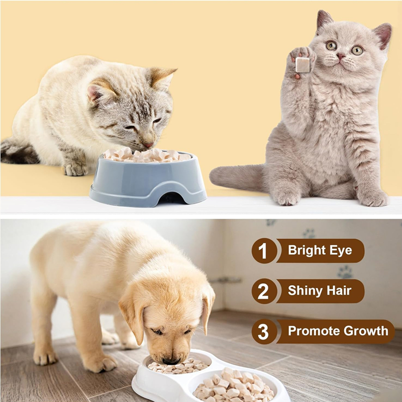 Freeze Dried Chicken Breast For Cat Dog Booster Gemuk Gemok Snack Kucing 冻干鸡肉